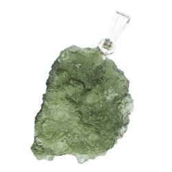 MOŁDAWIT - TEKTYT - WISIOREK Z NATURALNYM KAMIENIEM - 29 mm - CZECHY
