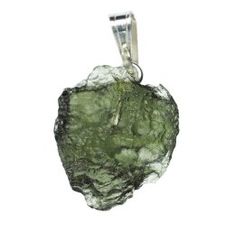 MOŁDAWIT - TEKTYT - WISIOREK Z NATURALNYM KAMIENIEM - 23 mm - CZECHY