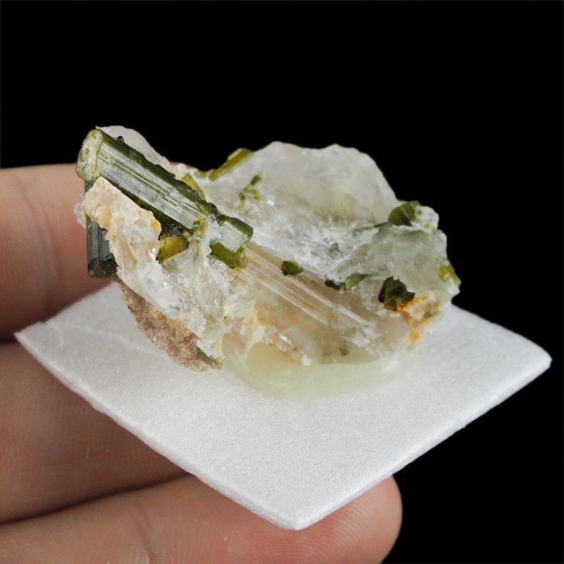 ZIELONY TURMALIN WERDELIT, KRYSZTAŁ GÓRSKI - 40 mm - BRAZYLIA