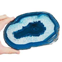 AGAT NIEBIESKI - PLASTER - 192 mm - BRAZYLIA