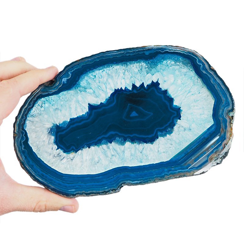 AGAT NIEBIESKI - PLASTER - 192 mm - BRAZYLIA