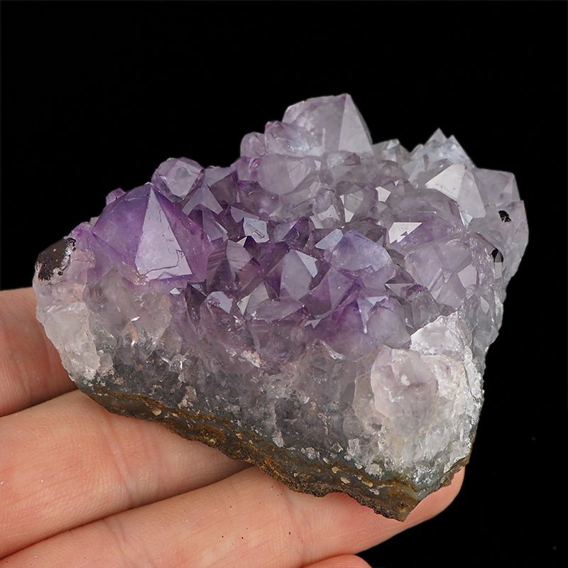 AMETYST- SZCZOTKA KRYSTALICZNA - 65 mm - URUGWAJ