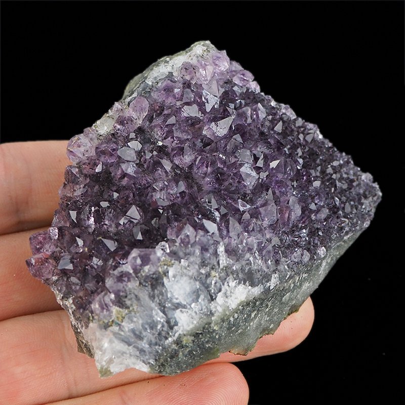 AMETYST- SZCZOTKA KRYSTALICZNA - 78 mm - URUGWAJ