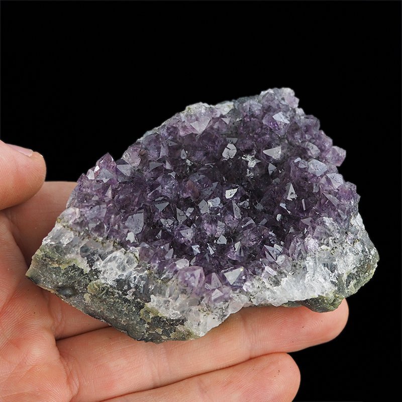 AMETYST- SZCZOTKA KRYSTALICZNA - 86 mm - URUGWAJ