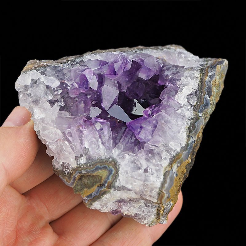 AMETYST- SZCZOTKA KRYSTALICZNA - 90 mm - URUGWAJ