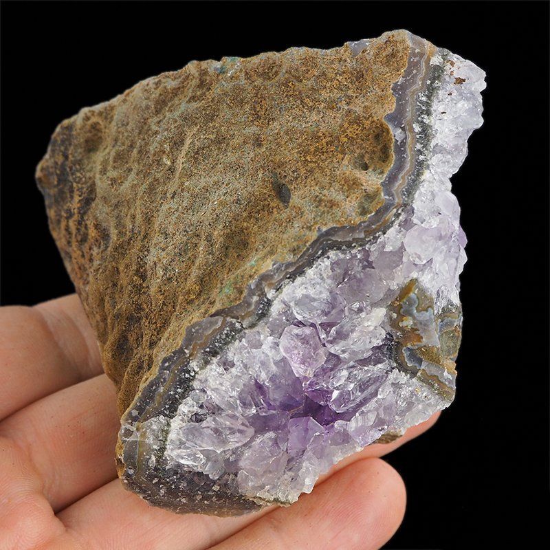 AMETYST- SZCZOTKA KRYSTALICZNA - 90 mm - URUGWAJ