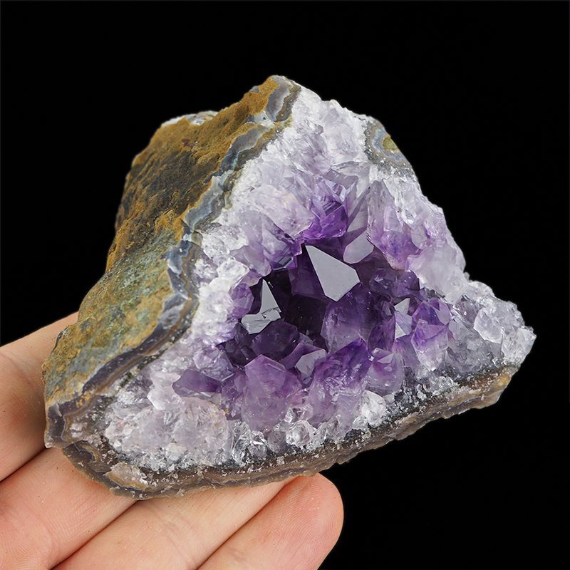 AMETYST- SZCZOTKA KRYSTALICZNA - 90 mm - URUGWAJ