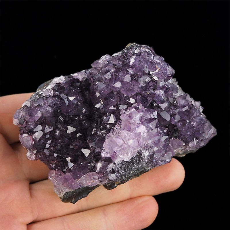 AMETYST- SZCZOTKA KRYSTALICZNA - 80 mm - URUGWAJ