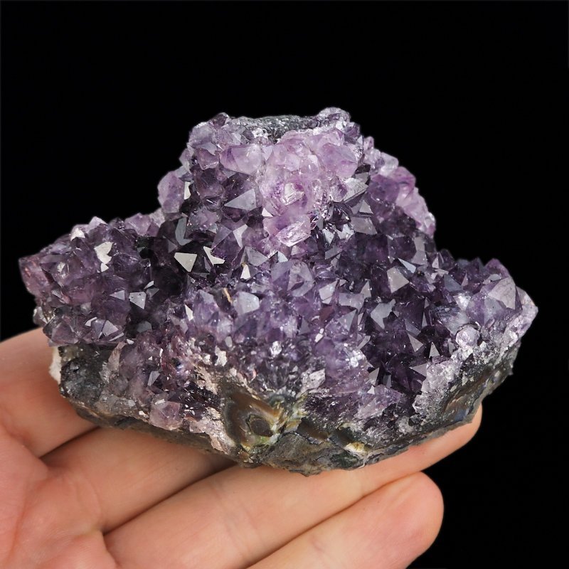 AMETYST- SZCZOTKA KRYSTALICZNA - 80 mm - URUGWAJ