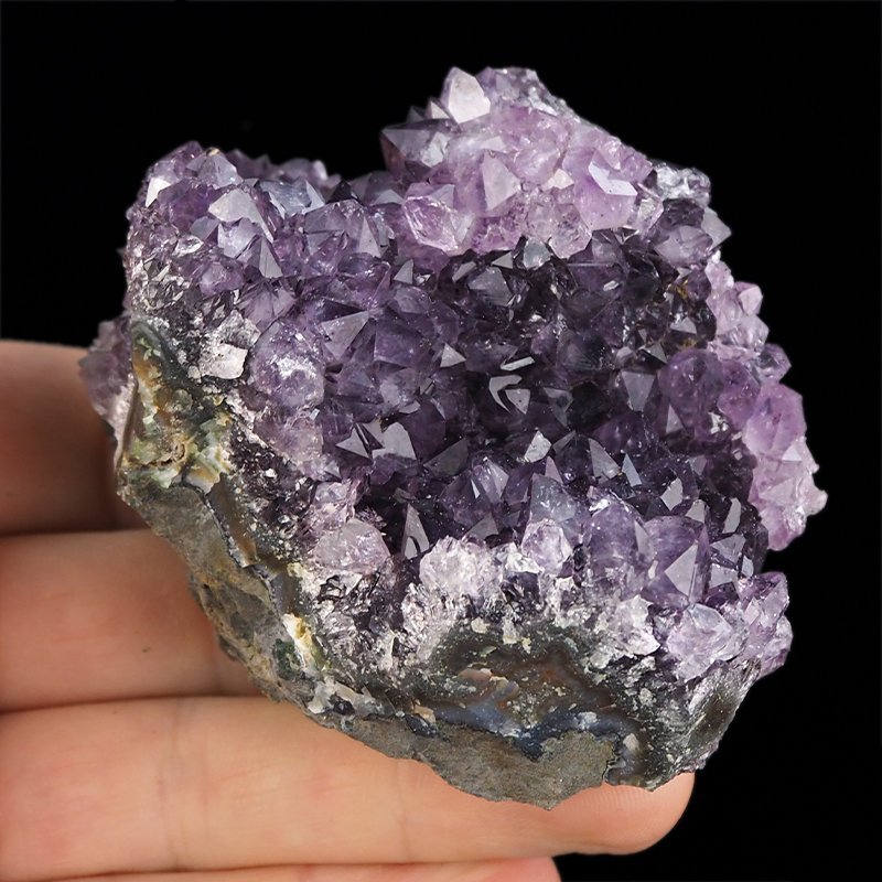 AMETYST- SZCZOTKA KRYSTALICZNA - 80 mm - URUGWAJ