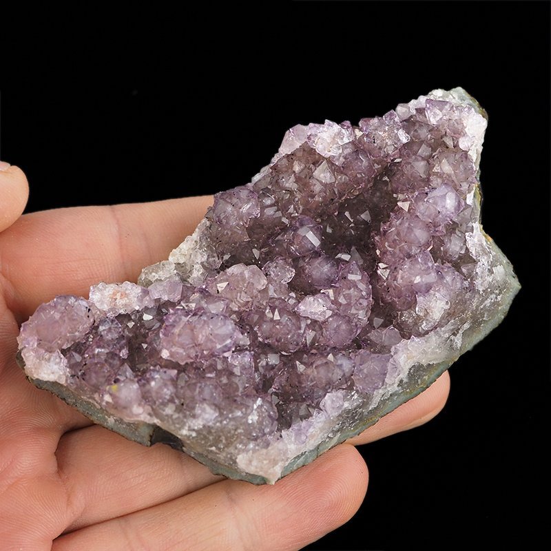 AMETYST- SZCZOTKA KRYSTALICZNA - 98 mm - URUGWAJ