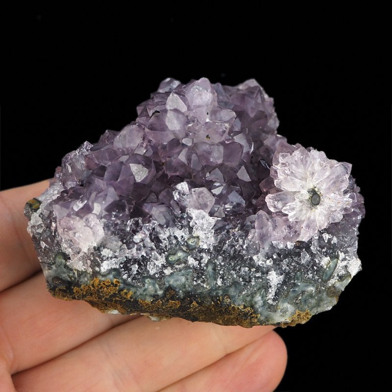 AMETYST- SZCZOTKA KRYSTALICZNA - 81 mm - URUGWAJ