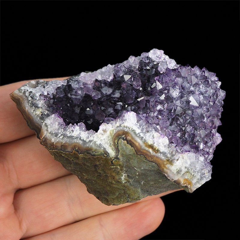 AMETYST- SZCZOTKA KRYSTALICZNA - 83 mm - URUGWAJ