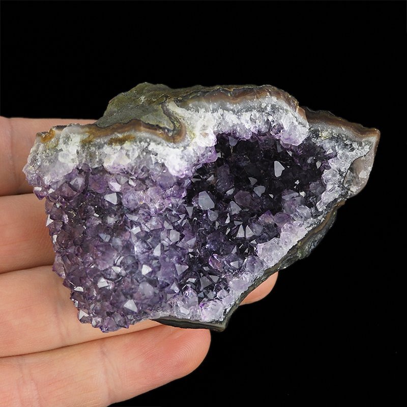 AMETYST- SZCZOTKA KRYSTALICZNA - 83 mm - URUGWAJ