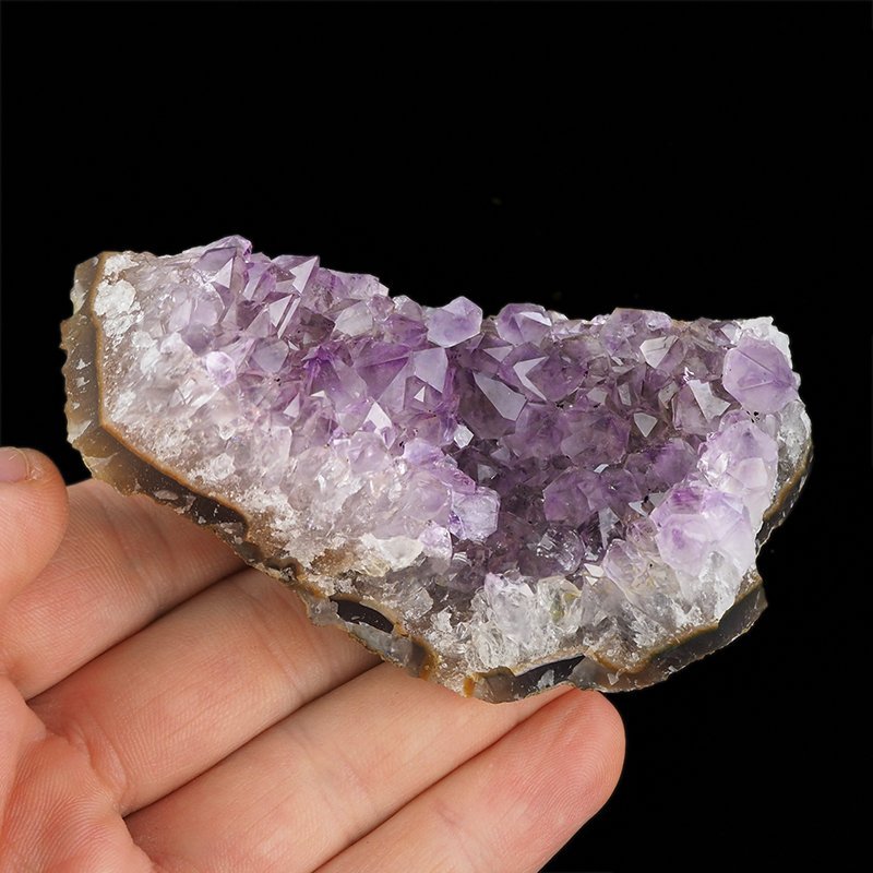 AMETYST- SZCZOTKA KRYSTALICZNA - 93 mm - URUGWAJ