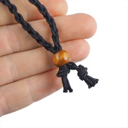 JASPIS CZERWONY - NASZYJNIK Z KAMIENIEM NATURALNYM - 32-38 mm