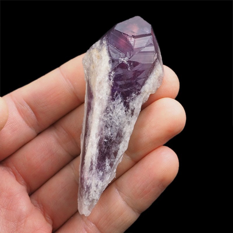 AMETYST - KRYSZTAŁ (POINT) - 77 mm - BRAZYLIA