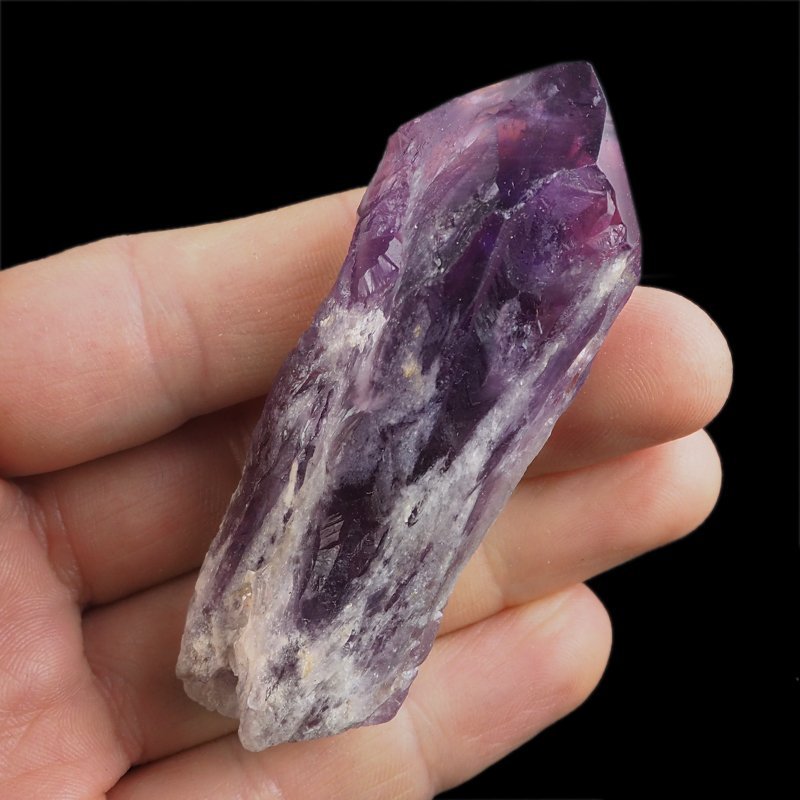 AMETYST - KRYSZTAŁ (POINT) - 79 mm - BRAZYLIA