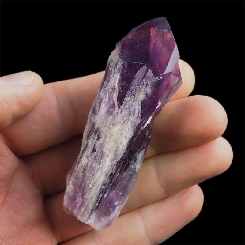 AMETYST - KRYSZTAŁ (POINT) - 79 mm - BRAZYLIA