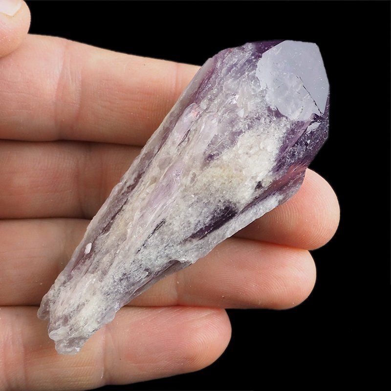 AMETYST - KRYSZTAŁ (POINT) - 78 mm - BRAZYLIA