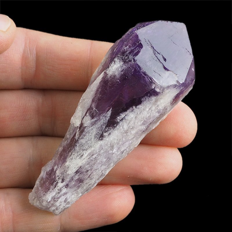AMETYST - KRYSZTAŁ (POINT) - 78 mm - BRAZYLIA