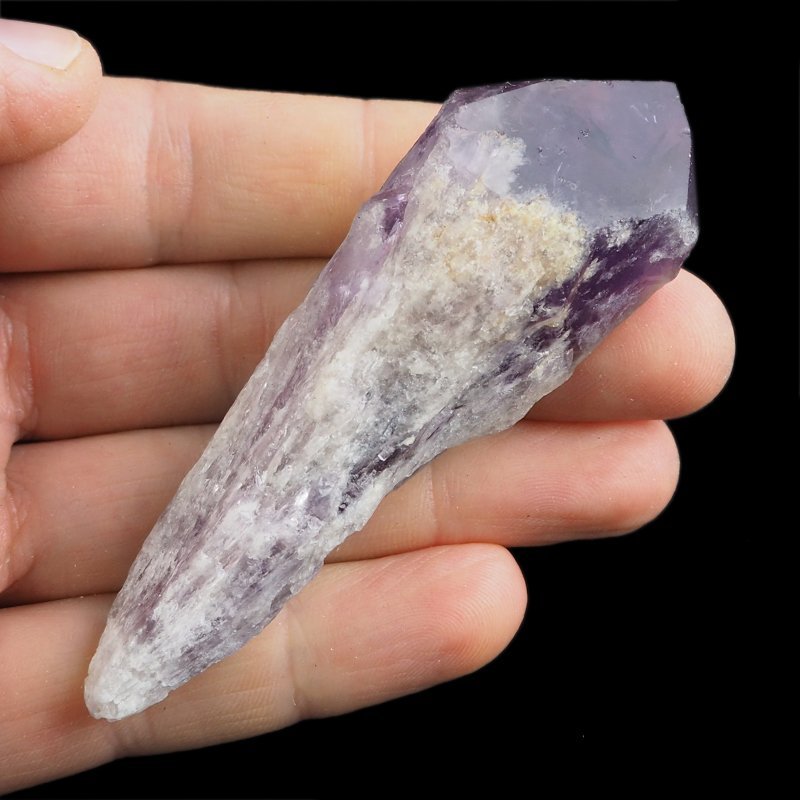 AMETYST - KRYSZTAŁ (POINT) - 89 mm - BRAZYLIA