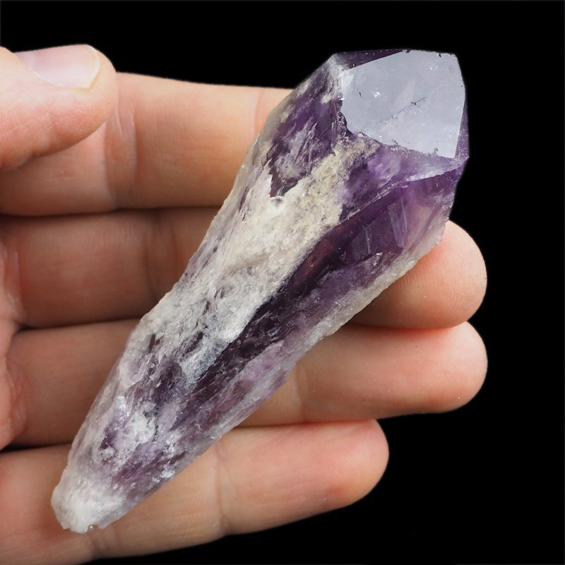 AMETYST - KRYSZTAŁ (POINT) - 89 mm - BRAZYLIA