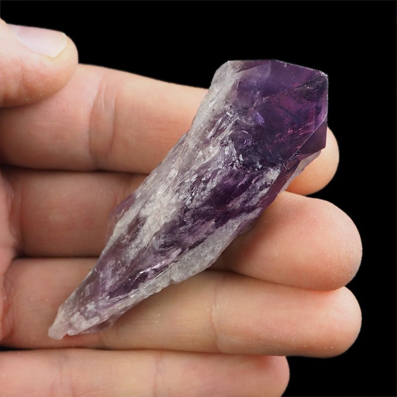 AMETYST - KRYSZTAŁ (POINT) - 75 mm - BRAZYLIA