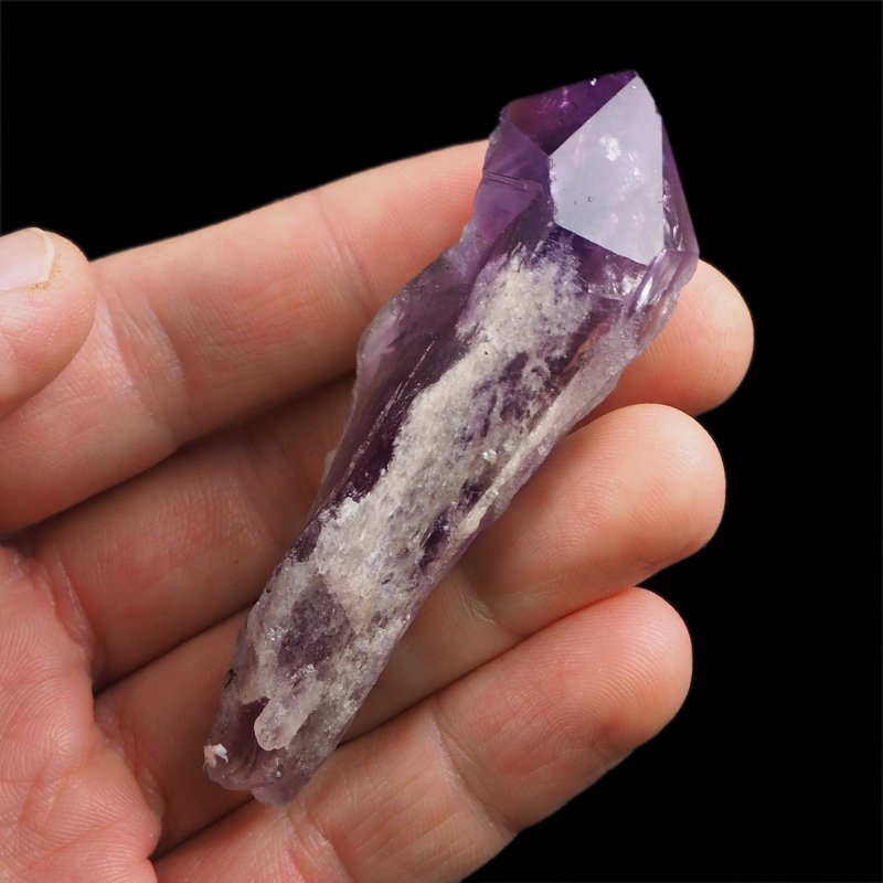 AMETYST - KRYSZTAŁ (POINT) - 79 mm - BRAZYLIA