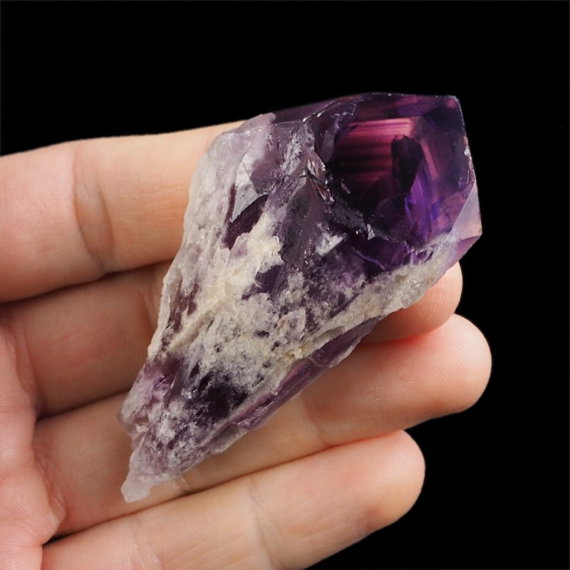 AMETYST - KRYSZTAŁ (POINT) - 78 mm - BRAZYLIA