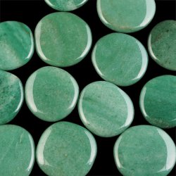 AWENTURYN SZMARAGDOWY - PŁASKI OTOCZAK - 50-55 mm