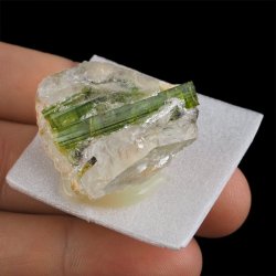 ZIELONY TURMALIN WERDELIT, KRYSZTAŁ GÓRSKI - 34 mm - BRAZYLIA