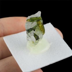 ZIELONY TURMALIN WERDELIT, KRYSZTAŁ GÓRSKI - 25 mm - BRAZYLIA