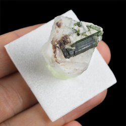 ZIELONY TURMALIN WERDELIT, KRYSZTAŁ GÓRSKI - 33 mm - BRAZYLIA