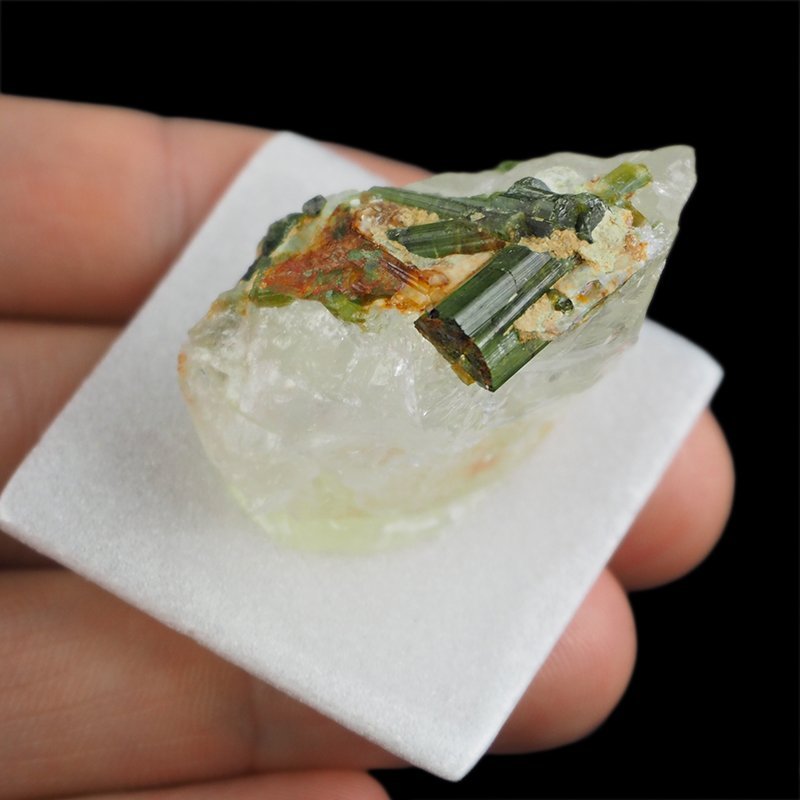 ZIELONY TURMALIN WERDELIT, KRYSZTAŁ GÓRSKI - 37 mm - BRAZYLIA