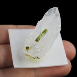 ZIELONY TURMALIN WERDELIT, KRYSZTAŁ GÓRSKI - 41 mm - BRAZYLIA