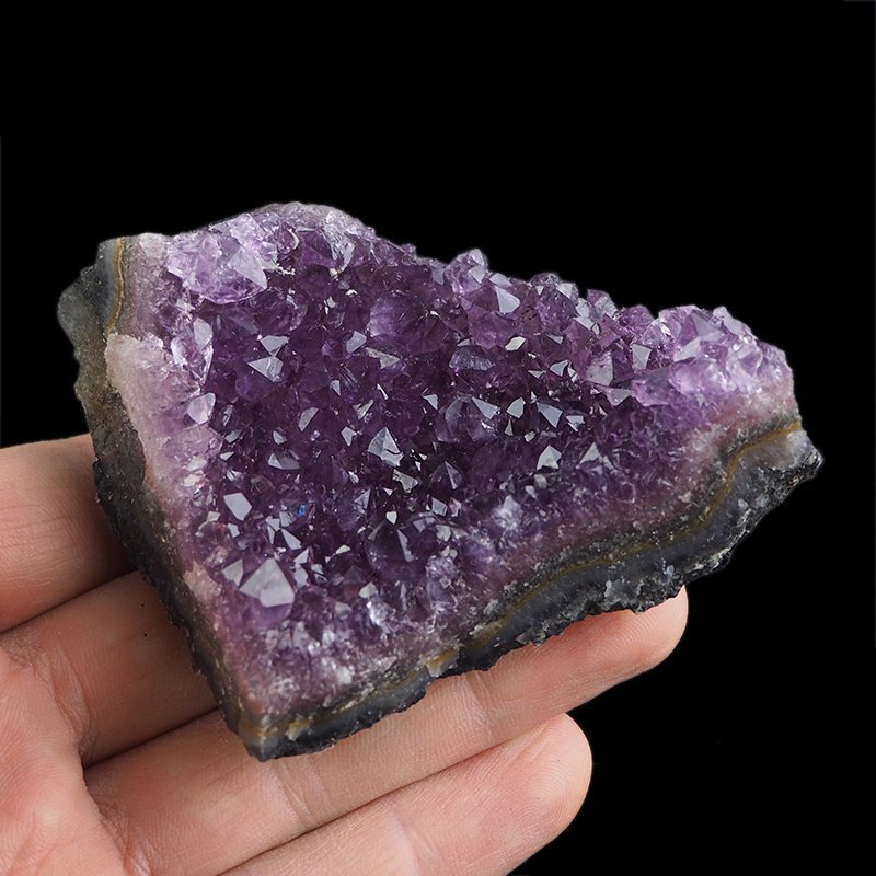 AMETYST- SZCZOTKA KRYSTALICZNA - 85 mm - URUGWAJ