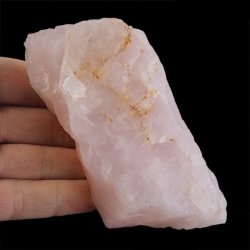 KWARC RÓŻOWY - BRYŁKA - 124 mm - BRAZYLIA