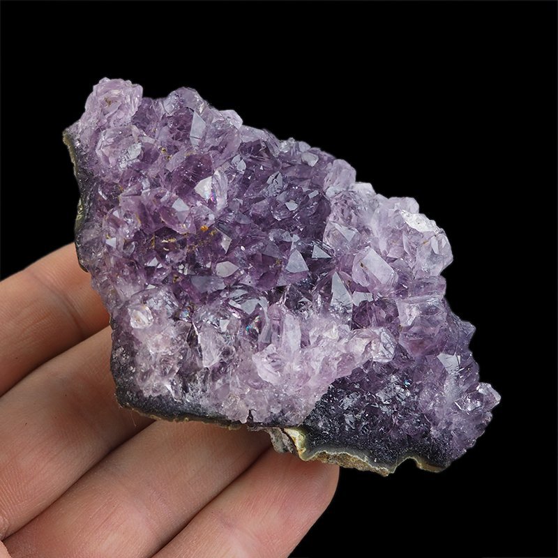 AMETYST- SZCZOTKA KRYSTALICZNA - 82 mm - URUGWAJ