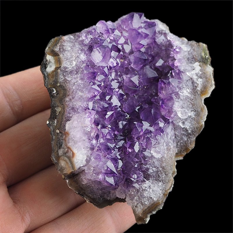 AMETYST- SZCZOTKA KRYSTALICZNA - 78 mm - URUGWAJ