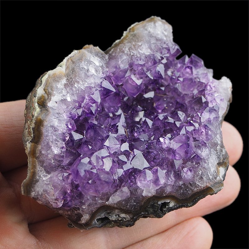 AMETYST- SZCZOTKA KRYSTALICZNA - 78 mm - URUGWAJ