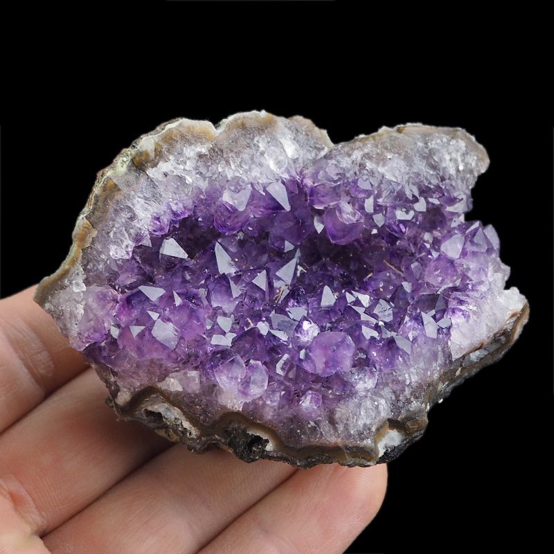 AMETYST- SZCZOTKA KRYSTALICZNA - 78 mm - URUGWAJ