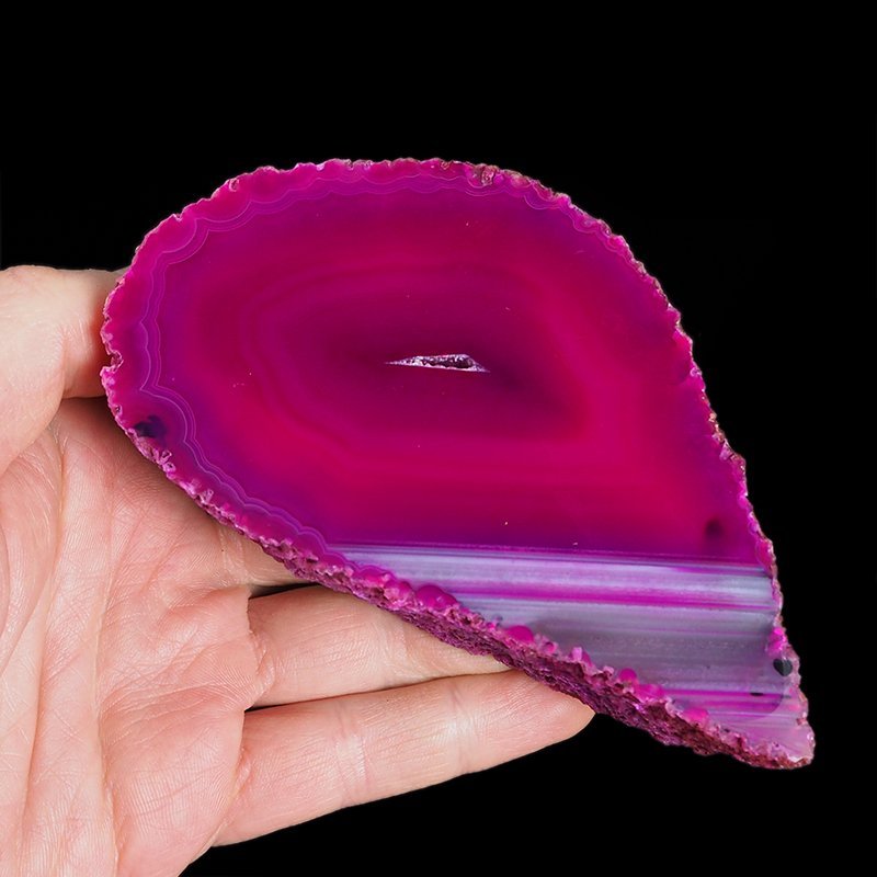 AGAT RÓŻOWY - 123 mm - BRAZYLIA