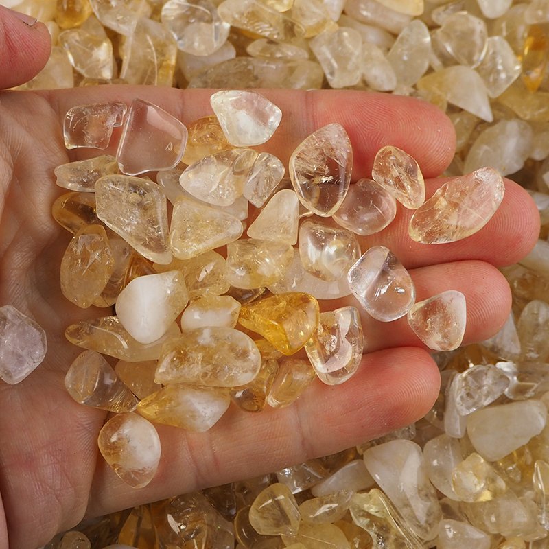 CYTRYN, KRYSZTAŁ GÓRSKI - ZESTAW 50g OTOCZAKÓW