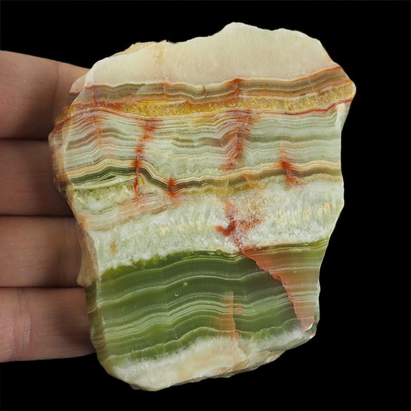 ONYKS PAKISTAŃSKI - POLEROWANA PŁYTKA - 82 mm