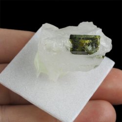 ZIELONY TURMALIN WERDELIT, KRYSZTAŁ GÓRSKI - 36 mm - BRAZYLIA