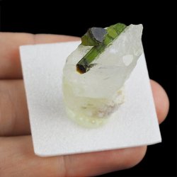 ZIELONY TURMALIN WERDELIT, KRYSZTAŁ GÓRSKI - 35 mm - BRAZYLIA