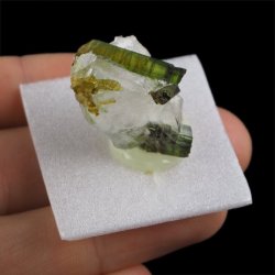 ZIELONY TURMALIN WERDELIT, KRYSZTAŁ GÓRSKI - 29 mm - BRAZYLIA