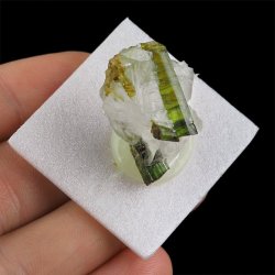 ZIELONY TURMALIN WERDELIT, KRYSZTAŁ GÓRSKI - 29 mm - BRAZYLIA