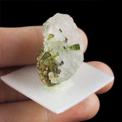 ZIELONY TURMALIN WERDELIT, KRYSZTAŁ GÓRSKI - 36 mm - BRAZYLIA